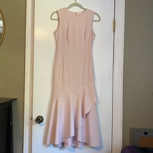 Calvin Klein Light pink dress ruffled skirt size 2